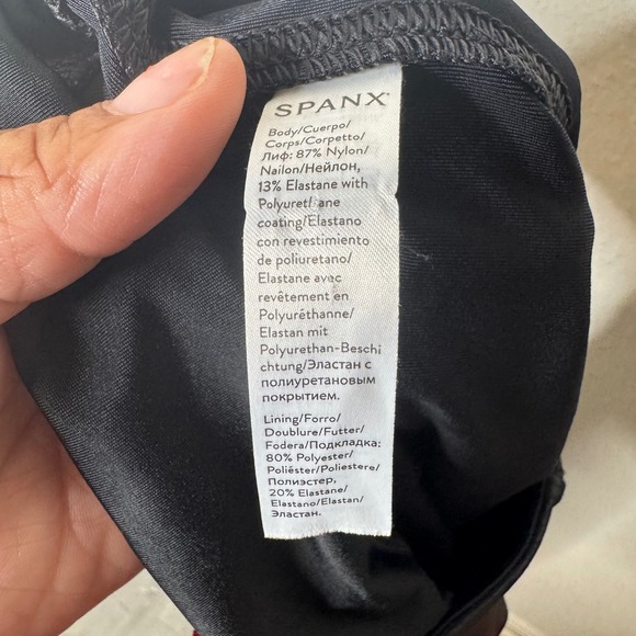 SPANX Faux Leather Leggings Black High Waist Size S - Picture 7 of 8